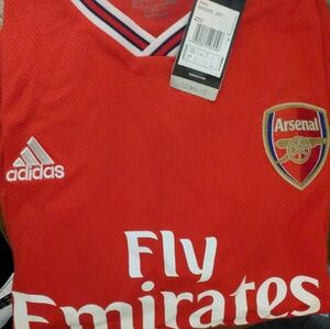 Adidas, Large, Red, Fly Emirates Jersey